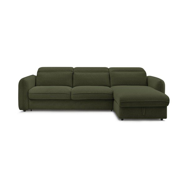 Žalios spalvos kampinė sofa Achille – Bobochic Paris