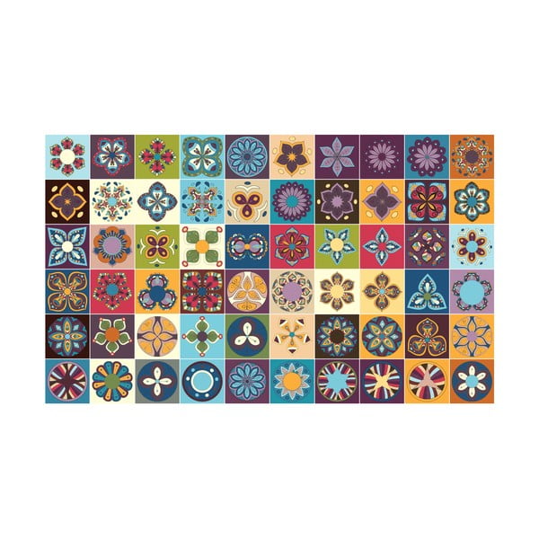 60 sieninių lipdukų rinkinys Ambiance Azulejos-image-2
