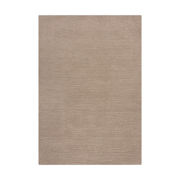 Rankų darbo smėlio spalvos iš vilnos kilimas 120x170 cm Harris Boucle – Flair Rugs