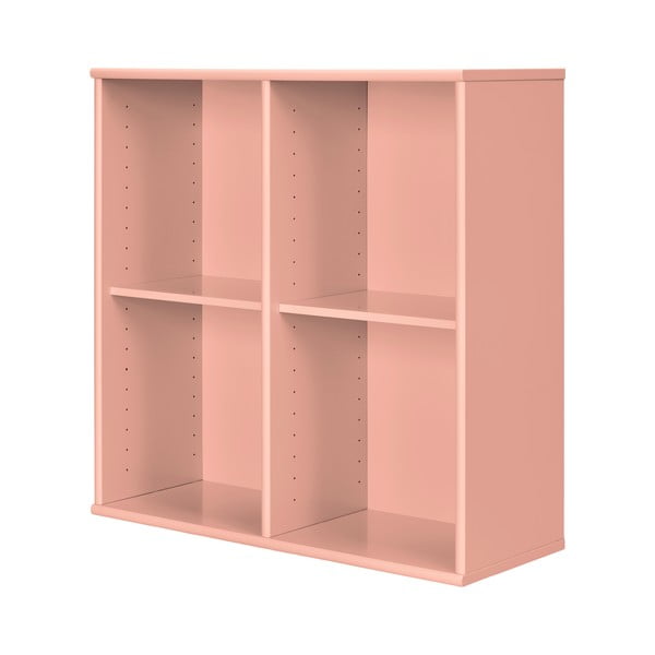 Rožinės spalvos pakabinama knygų spinta  70x70x27 cm Mistral – Hammel Furniture-image-2