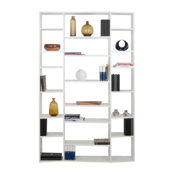 Knygų spinta  baltos spalvos 144x224 cm Valsa – TemaHome-image-2