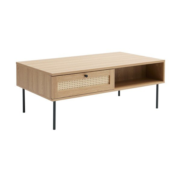 Kavos staliukas natūralios spalvos 60x110 cm Pensacola – Unique Furniture-image-1