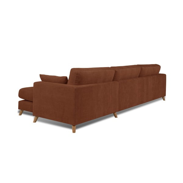 Tamsiai oranžinė kampinė sofa (dešinysis kampas) Faria - Scandic-image-2