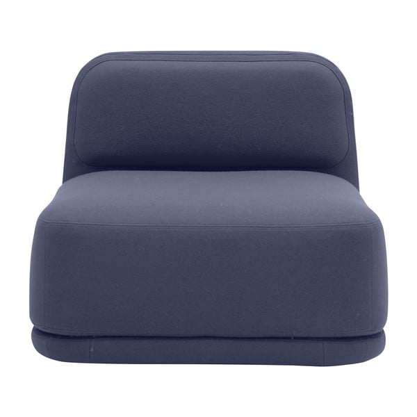 Tamsiai mėlyna minkšta žema kėdė Softline Standby Low Chair