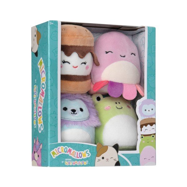 Pliušiniai žaislai 4 vnt. Micromallows 4Pack – SQUISHMALLOWS