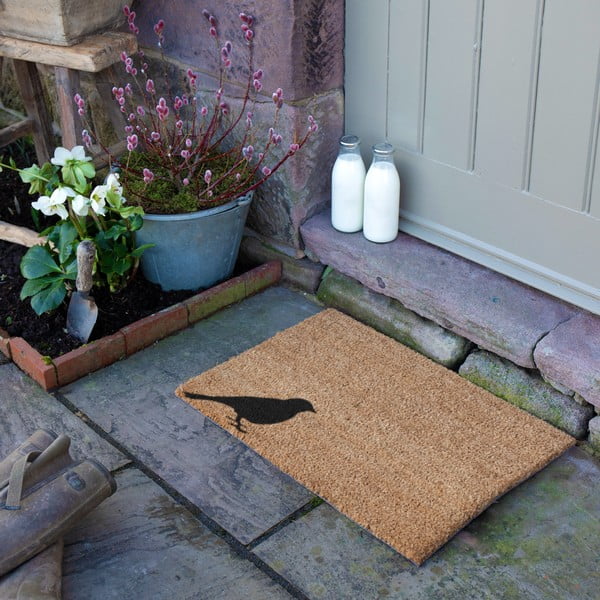Iš kokoso pluošto grindų kilimėlis 40x60 cm Bird – Artsy Doormats-image-3