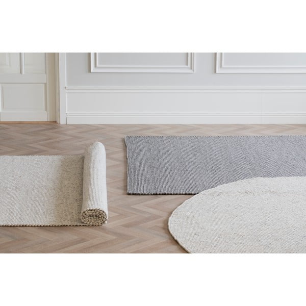 Šviesiai pilkas vilnonis kilimas 290x200 cm Auckland - Rowico-image-1