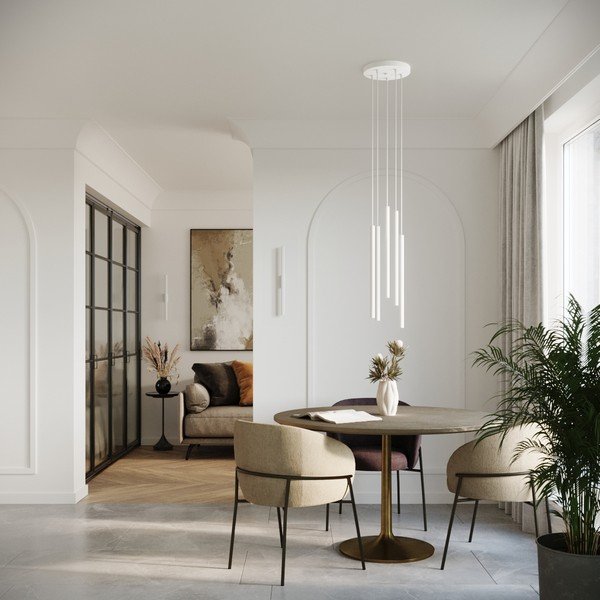 Baltos spalvos sieninė lempa ø 2,5 cm Fideus – Sollux-image-1