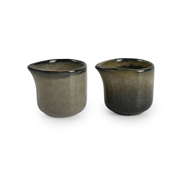 Pilkos spalvos iš molio pieno ąsotis 85 ml Meridian – Salt&Pepper-image-2