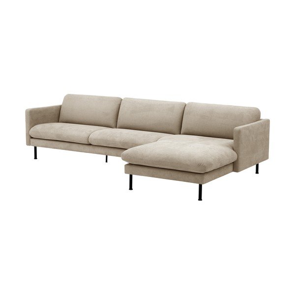 Smėlio spalvos kampinė sofa Max Winzer Nathan, dešinysis kampas-image-2