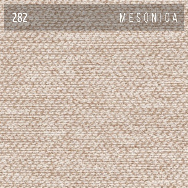 Kreminės spalvos dvigulė lova audiniu dengta su lovos grotelėmis 140x200 cm Alano – MESONICA-image-3