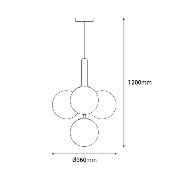 Juodas pakabinamas šviestuvas SULION Musa, aukštis 120 cm-image-3
