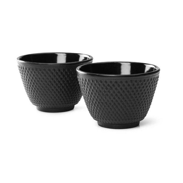 2 juodų ketaus puodelių rinkinys Bredemeijer Jang, ⌀ 7,8 cm