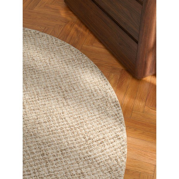 Natūralios spalvos iš vilnos apvalios formos kilimas ø 160 cm Eloise – Hanse Home-image-2