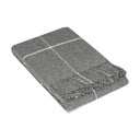 Pilkos spalvos vilnonis pledas LANZARETTI Premium, 140 x 200 cm