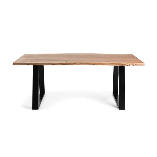 Valgomojo stalas su akacijos stalviršiu 90x160 cm Alaia – Kave Home-image-4