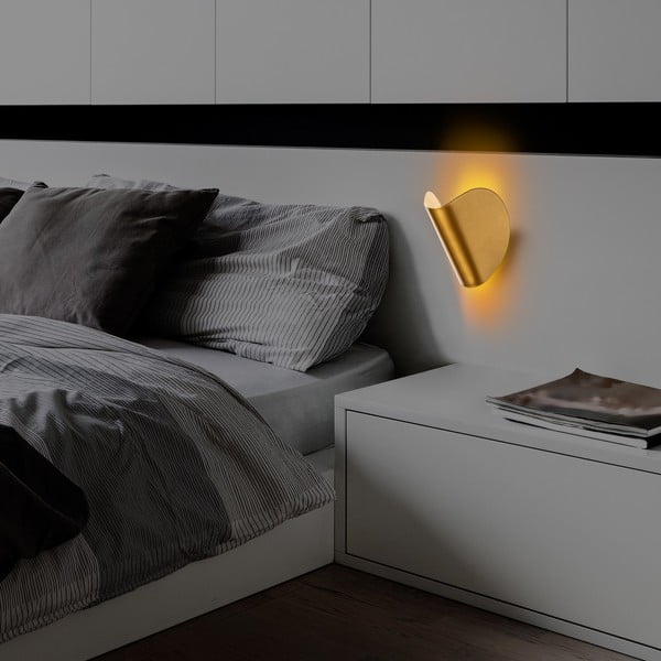 Sieninė lempa auksinės spalvos LED Heybe – Opviq lights-image-4