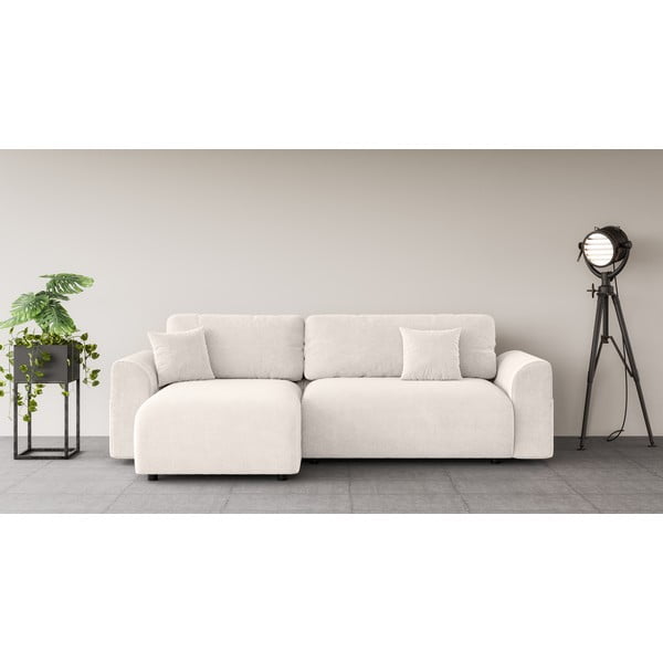 Sulankstoma kampinė sofa baltos spalvos (kintama) Lorine – Ropez-image-1