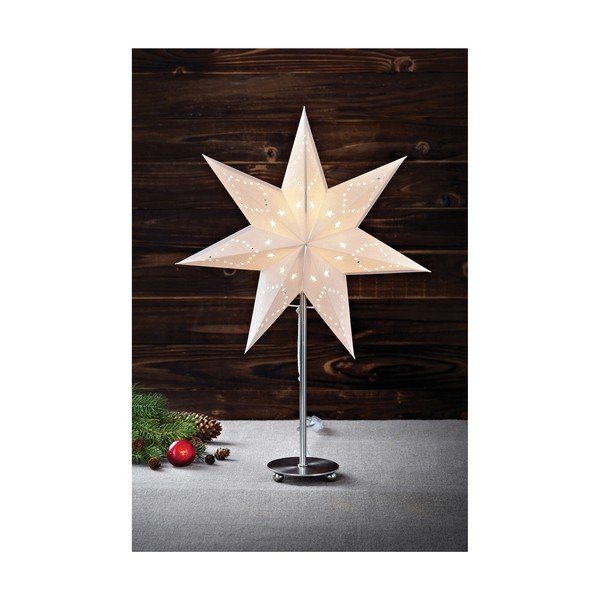 Baltos šviesos dekoracija "Markslöjd Saturnus", aukštis 52 cm-image-1