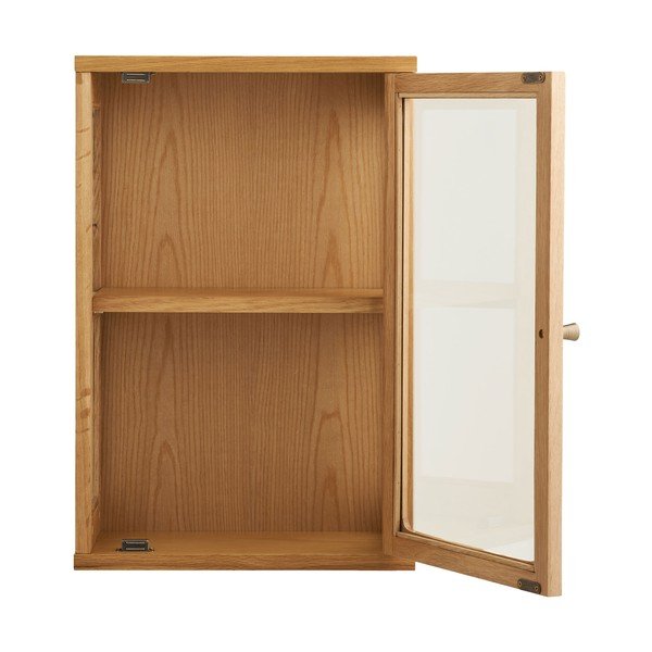 Natūralios spalvos pakabinama vitrina 40x60x20 cm Zamora – House Nordic-image-3