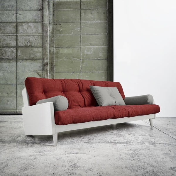 Sofa lova "Karup India White/Passion Red/Granite Grey