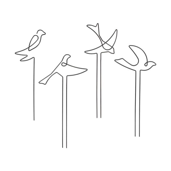 Iš metalo augalų atrama 4 vnt. Bird – Esschert Design