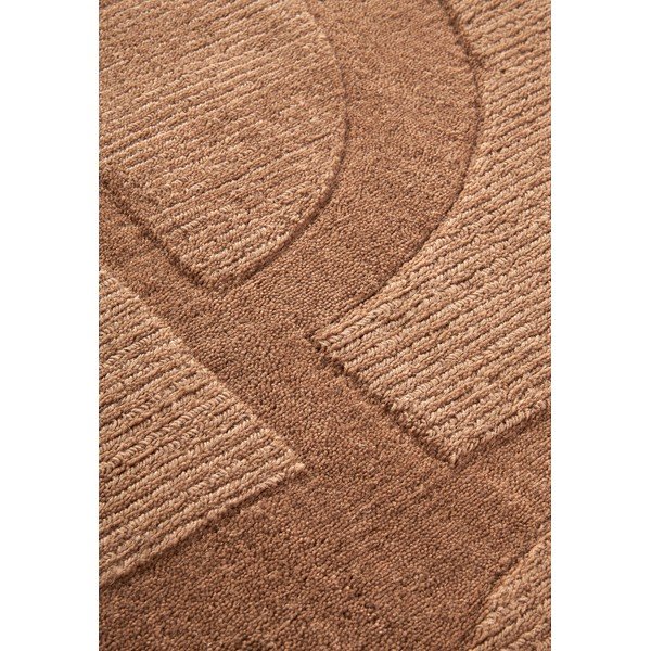 Rankų darbo iš vilnos kilimas rudos spalvos 160x230 cm Alexis – Villeroy&Boch-image-4