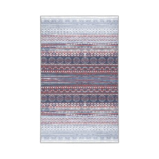 Skalbiamas kilimas violetinės spalvos/pilkos spalvos 160x230 cm Vintage Stripe – Mila Home