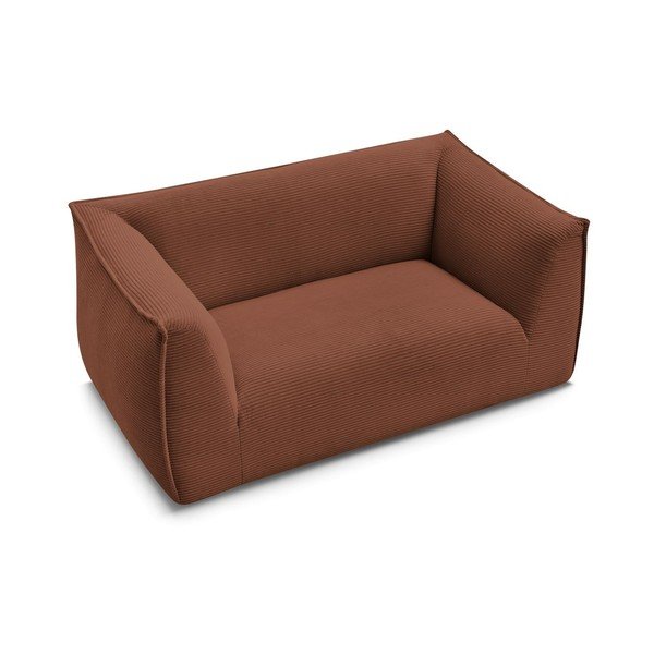 Oranžinės spalvos sofa iš kordinio velveto 170 cm Giorgia – Bobochic Paris-image-3