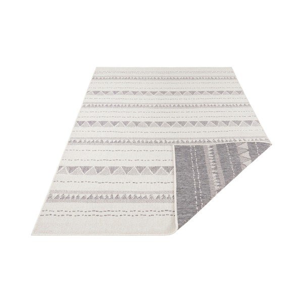 Pilkos ir kreminės spalvos lauko kilimas NORTHRUGS Bahamas, 160 x 230 cm-image-2
