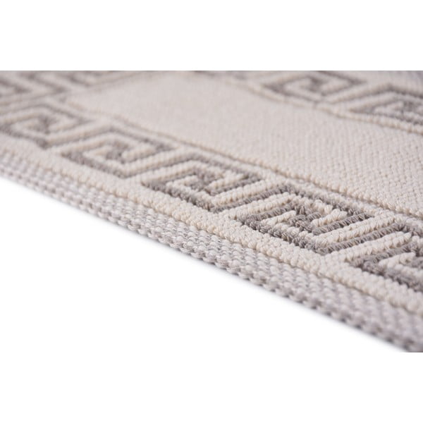 Iš medvilnės laiptų kilimėlių rinkiniai kreminės spalvos 16 vnt. 25x65 cm Versace Bej – Vitaus-image-3