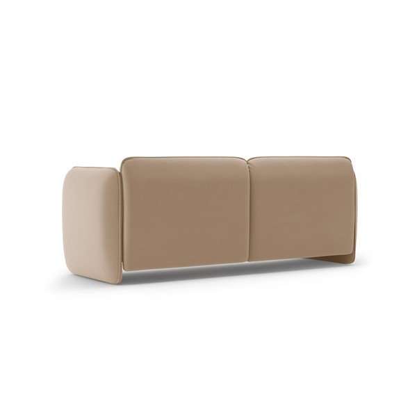 Rudos spalvos sofa iš velveto 204 cm Georgia – Micadoni -image-3