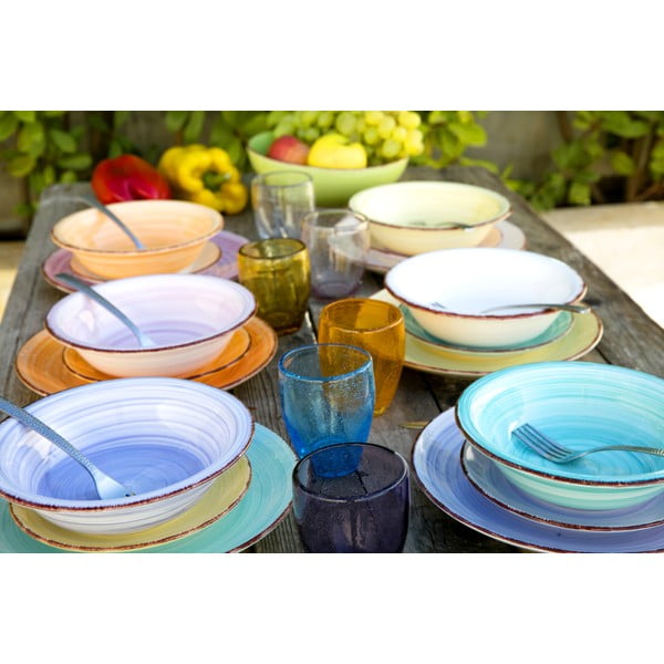 18 dalių akmens masės indų rinkinys Villa d´Este Acquerello -image-1