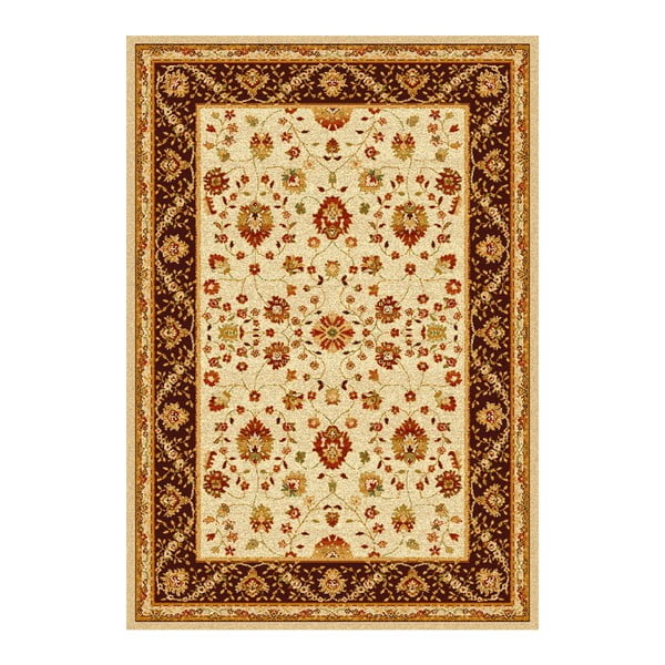 Rudos ir smėlio spalvos kilimas "Universal Madras Brown", 133 x 190 cm