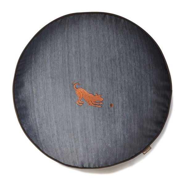 Augintinio guolis tamsiai mėlynos spalvos šuniui ø 70 cm Round Bed Denim Medieval Blue / Dark Chocolate S – P.L.A.Y.-image-3