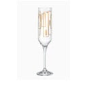 6 šampano taurių rinkinys "Crystalex Luxury Contour", 200 ml