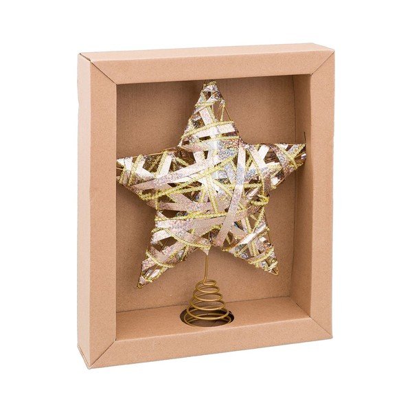 Iš metalo Kalėdų eglutės viršūnė Star – Casa Selección-image-1