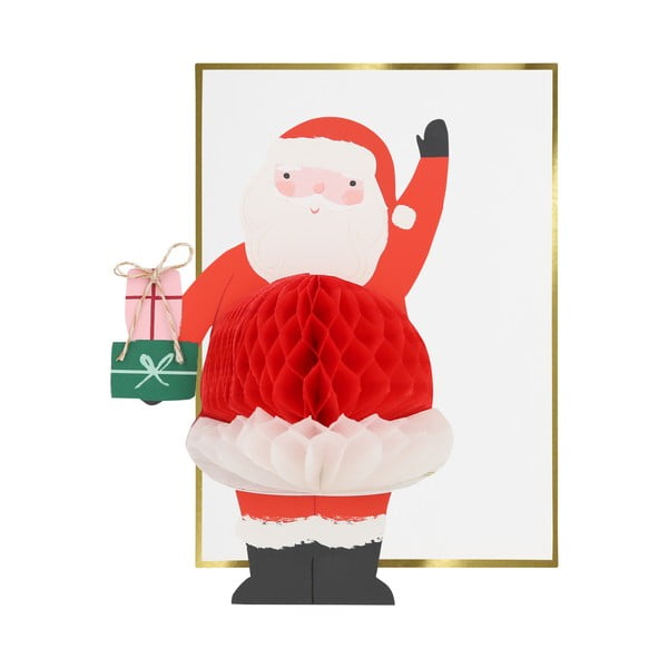Kalėdinis sveikinimo atvirukas Santa – Meri Meri-image-1