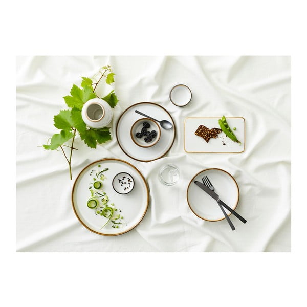 Baltos spalvos iš akmens masės vaza (aukštis 12,5 cm) Gastro Cream – Bitz-image-4