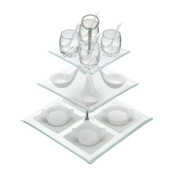 "Apetit" stovas su dubenėliais ir stiklinėmis