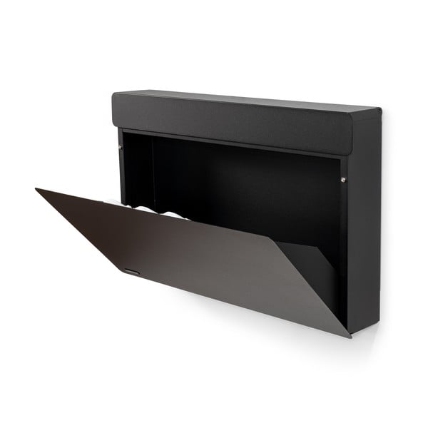 Juodos spalvos iš metalo atlenkiama/pakabinama spintelė batams 78x48x13 cm Luigi – Spinder Design-image-3