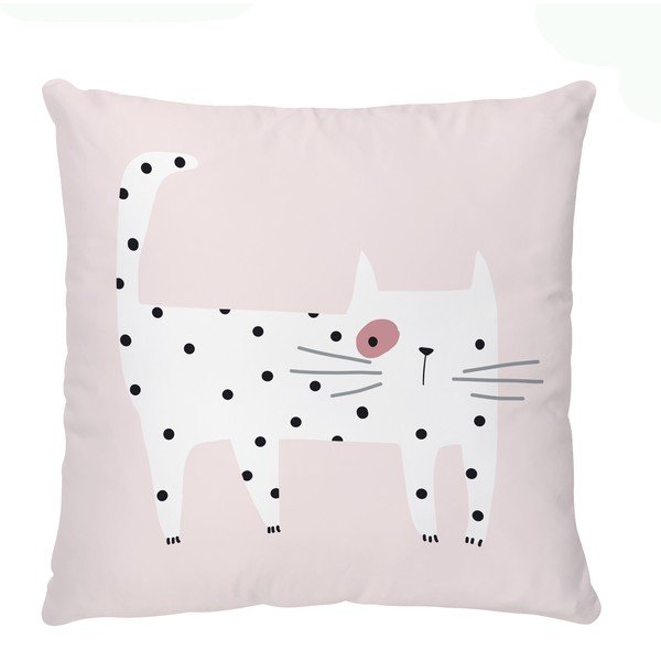Iš satino medvilnės vaikiška pagalvė 45x45 cm Meow Meow – Butter Kings-image-2
