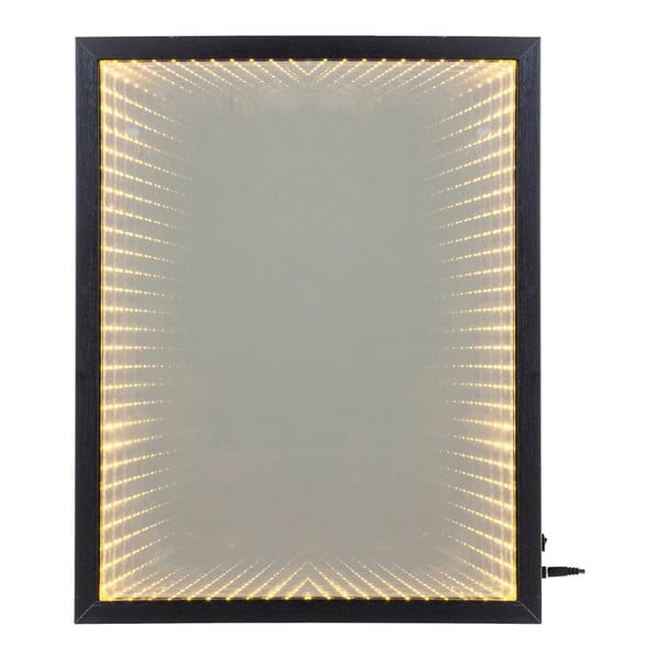 Sieninis veidrodis su rėmeliu ir LED apšvietimu "Kare Design" rėmas, 48 x 38 cm