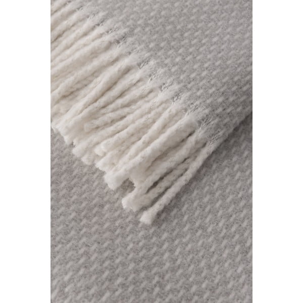 Šviesiai pilkas pledas su medvilne Euromant Zen, 140 x 160 cm-image-1