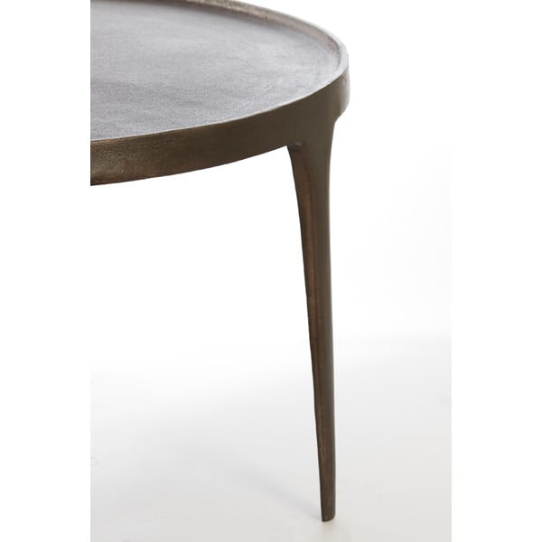 Apvalios formos kavos staliukai rudos spalvos 2 vnt. ø 75 cm Tobias – Light & Living-image-2