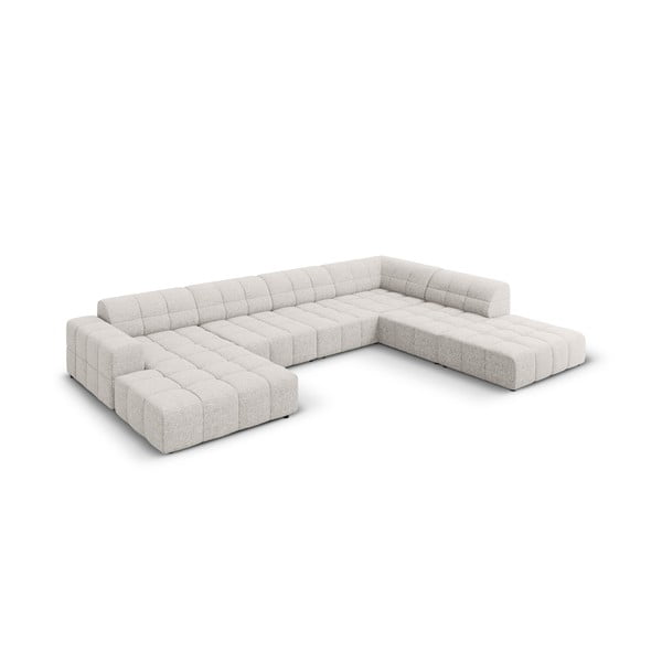 Kampinė sofa šviesiai pilkos spalvos (su dešiniuoju kampu/„U“ formos) Chicago – Cosmopolitan Design-image-3