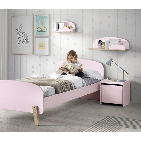 Rožinis naktinis staliukas Vipack Kiddy-image-1