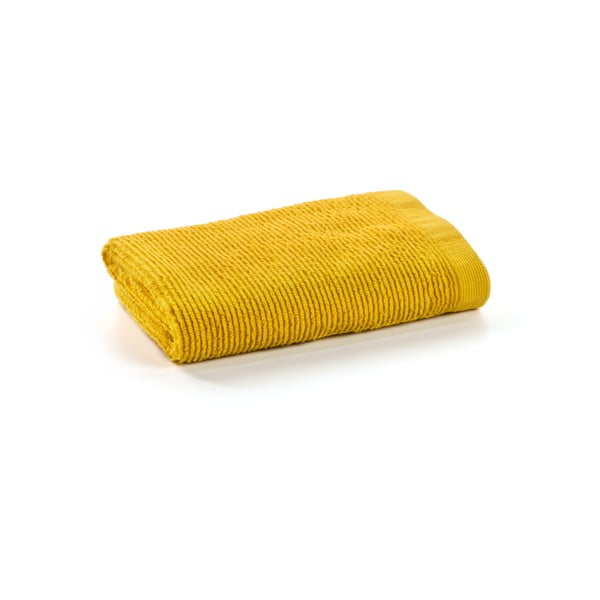 Geltonas medvilninis rankšluostis Kave Home Miekki, 50 x 100 cm