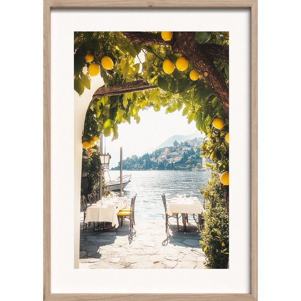 Spausdintas paveikslas su rėmeliu 50x70 cm Lemon View – Styler