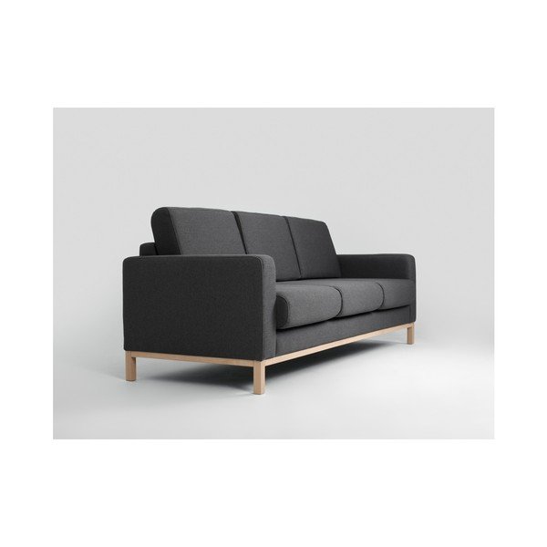 Antracito pilkos spalvos trijų vietų sofa "Custom Form Scandic-image-3